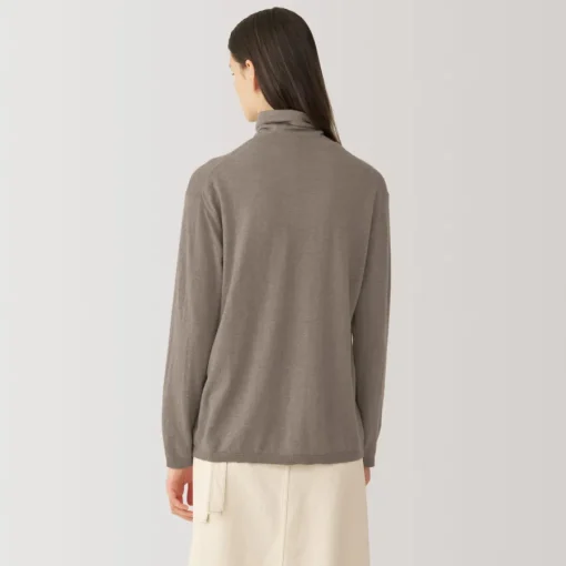 Online Labo Women's Natural Cashmere Turtleneck Sweater Women Sweaters & Cardigans