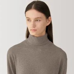 Online Labo Women's Natural Cashmere Turtleneck Sweater Women Sweaters & Cardigans