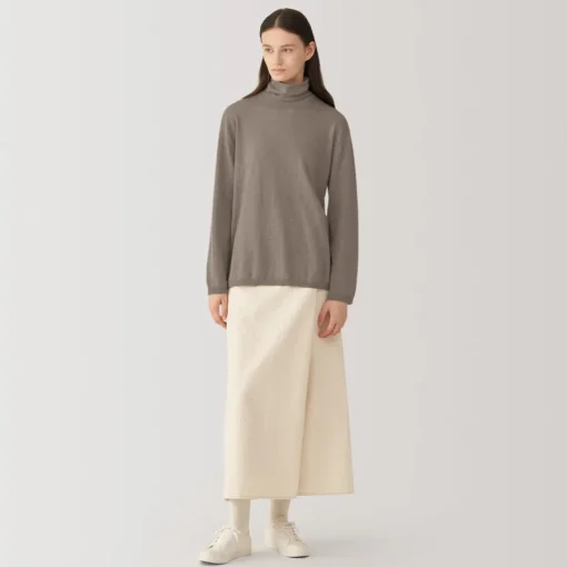 Online Labo Women's Natural Cashmere Turtleneck Sweater Women Sweaters & Cardigans