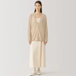 Sale Labo Women's Natural Cashmere V Neck Cardigan Women Sweaters & Cardigans