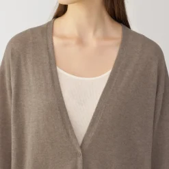 Sale Labo Women's Natural Cashmere V Neck Cardigan Women Sweaters & Cardigans
