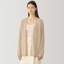 Sale Labo Women's Natural Cashmere V Neck Cardigan Women Sweaters & Cardigans