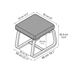Online Living Dining Bench 2 - Oak (Cover Sold Separately) Stools & Benches|Lounge Chairs