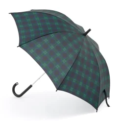 Outlet Markable Umbrella - Dark Green Check Umbrellas