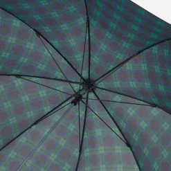 Outlet Markable Umbrella - Dark Green Check Umbrellas