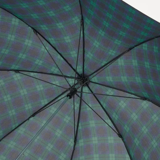 Outlet Markable Umbrella - Dark Green Check Umbrellas