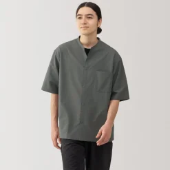 Hot Men's Breathable Half Sleeve Collar Shirt Shirts & Polos