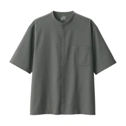 Hot Men's Breathable Half Sleeve Collar Shirt Shirts & Polos