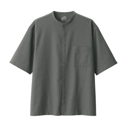 Hot Men's Breathable Half Sleeve Collar Shirt Shirts & Polos