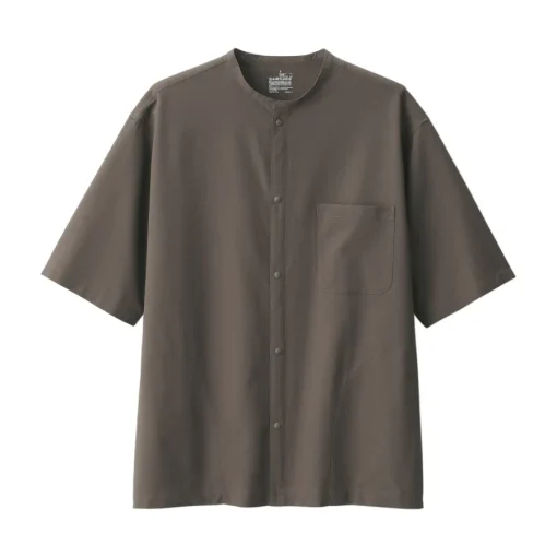 Hot Men's Breathable Half Sleeve Collar Shirt Shirts & Polos