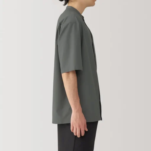 Hot Men's Breathable Half Sleeve Collar Shirt Shirts & Polos