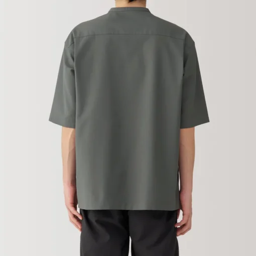 Hot Men's Breathable Half Sleeve Collar Shirt Shirts & Polos