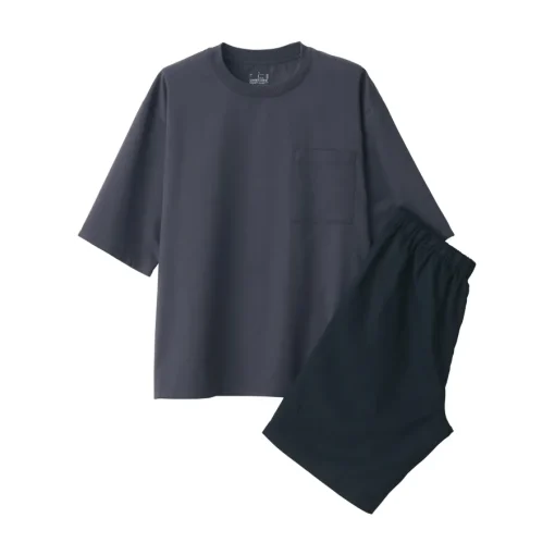 Best Men's Breathable Short Sleeve Loungewear Set Pajamas & Loungewear|Loungewear