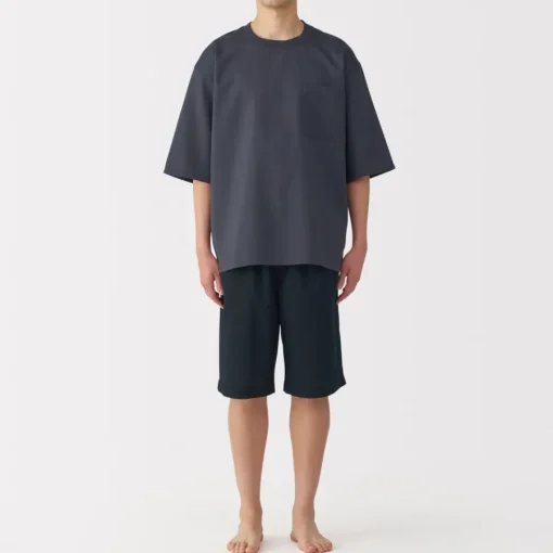 Best Men's Breathable Short Sleeve Loungewear Set Pajamas & Loungewear|Loungewear