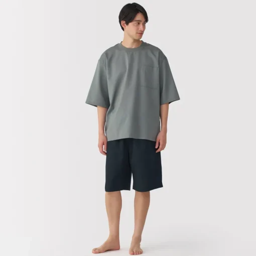 Best Men's Breathable Short Sleeve Loungewear Set Pajamas & Loungewear|Loungewear