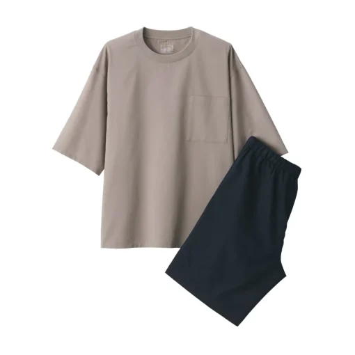 Best Men's Breathable Short Sleeve Loungewear Set Pajamas & Loungewear|Loungewear