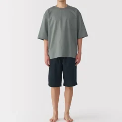 Best Men's Breathable Short Sleeve Loungewear Set Pajamas & Loungewear|Loungewear