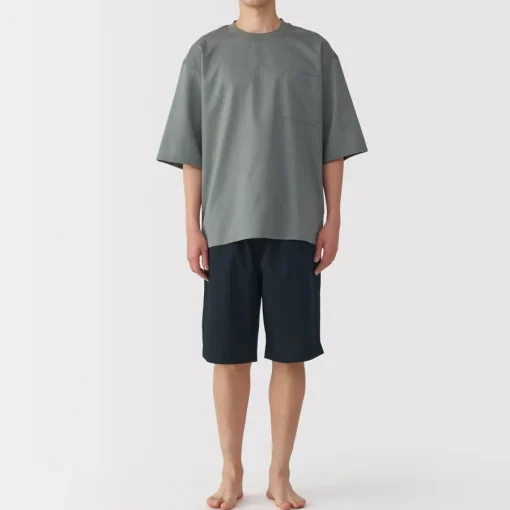 Best Men's Breathable Short Sleeve Loungewear Set Pajamas & Loungewear|Loungewear
