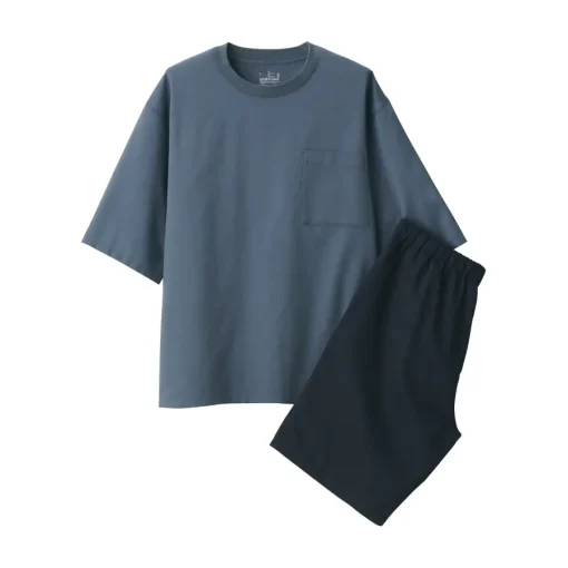 Best Men's Breathable Short Sleeve Loungewear Set Pajamas & Loungewear|Loungewear