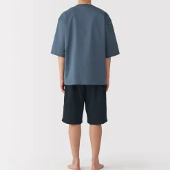 Best Men's Breathable Short Sleeve Loungewear Set Pajamas & Loungewear|Loungewear