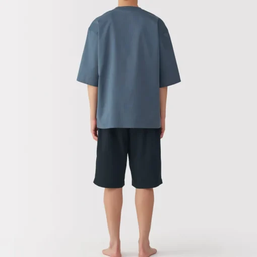 Best Men's Breathable Short Sleeve Loungewear Set Pajamas & Loungewear|Loungewear