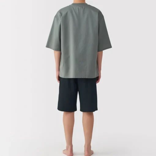 Best Men's Breathable Short Sleeve Loungewear Set Pajamas & Loungewear|Loungewear