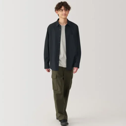 Outlet Men's Broadcloth Long Sleeve Shirt Shirts & Polos