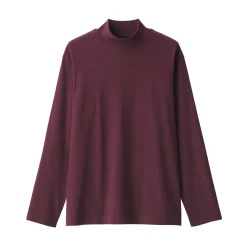 New Men's Brushed High Neck Long Sleeve T-Shirt T-Shirts