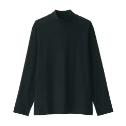 New Men's Brushed High Neck Long Sleeve T-Shirt T-Shirts