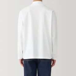New Men's Brushed High Neck Long Sleeve T-Shirt T-Shirts