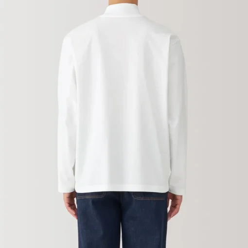 New Men's Brushed High Neck Long Sleeve T-Shirt T-Shirts