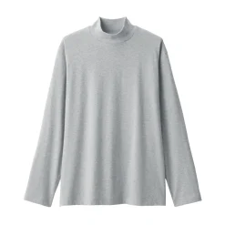 New Men's Brushed High Neck Long Sleeve T-Shirt T-Shirts