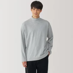 New Men's Brushed High Neck Long Sleeve T-Shirt T-Shirts