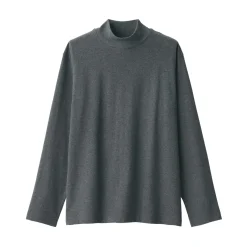 New Men's Brushed High Neck Long Sleeve T-Shirt T-Shirts