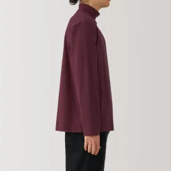 New Men's Brushed High Neck Long Sleeve T-Shirt T-Shirts