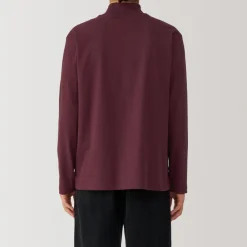 New Men's Brushed High Neck Long Sleeve T-Shirt T-Shirts