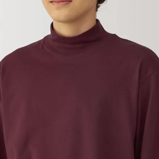 New Men's Brushed High Neck Long Sleeve T-Shirt T-Shirts