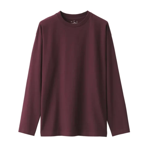 Best Men's Brushed Jersey Crew Neck Long Sleeve T-Shirt T-Shirts