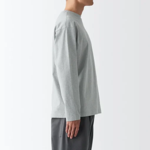 Best Men's Brushed Jersey Crew Neck Long Sleeve T-Shirt T-Shirts