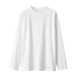 Best Men's Brushed Jersey Crew Neck Long Sleeve T-Shirt T-Shirts