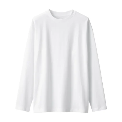 Best Men's Brushed Jersey Crew Neck Long Sleeve T-Shirt T-Shirts