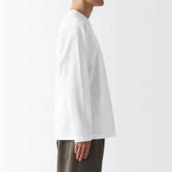 Best Men's Brushed Jersey Crew Neck Long Sleeve T-Shirt T-Shirts