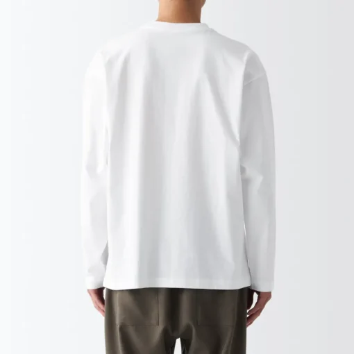 Best Men's Brushed Jersey Crew Neck Long Sleeve T-Shirt T-Shirts