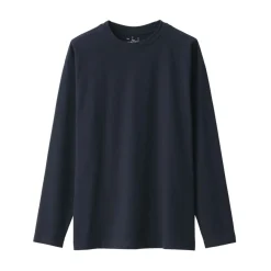 Best Men's Brushed Jersey Crew Neck Long Sleeve T-Shirt T-Shirts