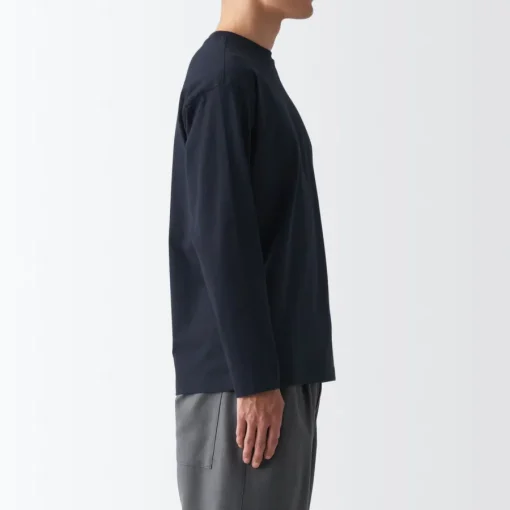 Best Men's Brushed Jersey Crew Neck Long Sleeve T-Shirt T-Shirts