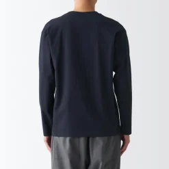 Best Men's Brushed Jersey Crew Neck Long Sleeve T-Shirt T-Shirts