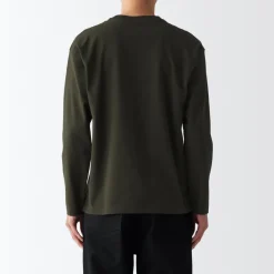 Best Men's Brushed Jersey Crew Neck Long Sleeve T-Shirt T-Shirts