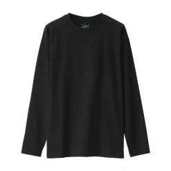 Best Men's Brushed Jersey Crew Neck Long Sleeve T-Shirt T-Shirts