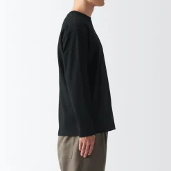 Best Men's Brushed Jersey Crew Neck Long Sleeve T-Shirt T-Shirts