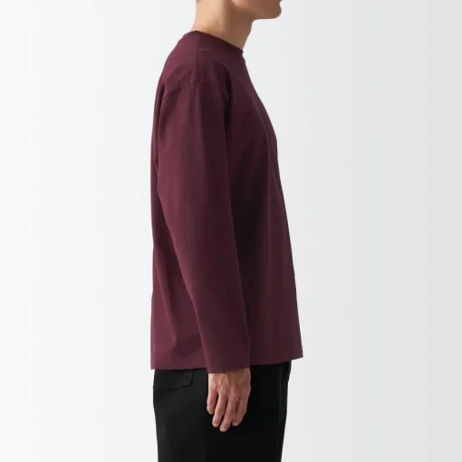 Best Men's Brushed Jersey Crew Neck Long Sleeve T-Shirt T-Shirts